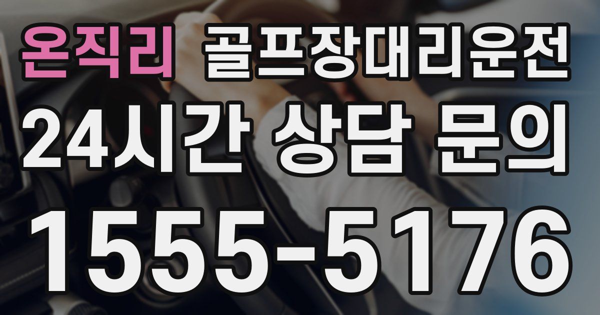 골프장대리운전 서비스