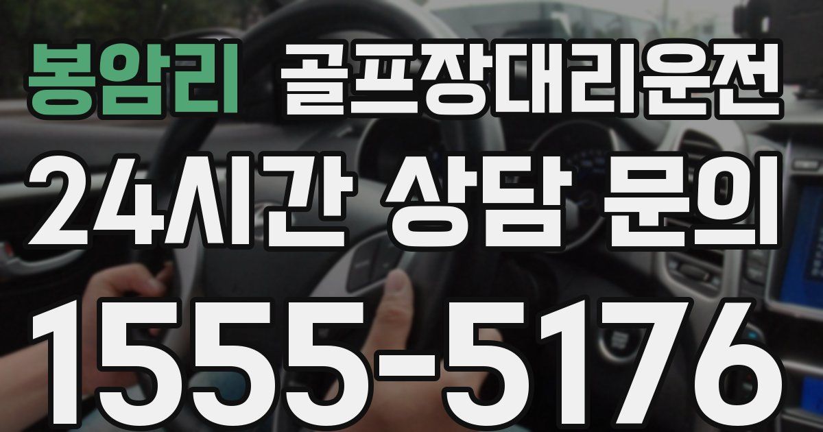 골프장대리운전 서비스