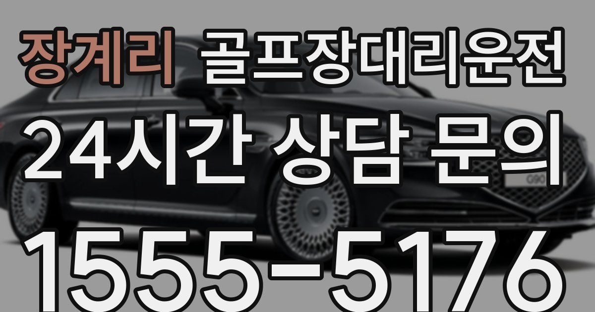 골프장대리운전 서비스