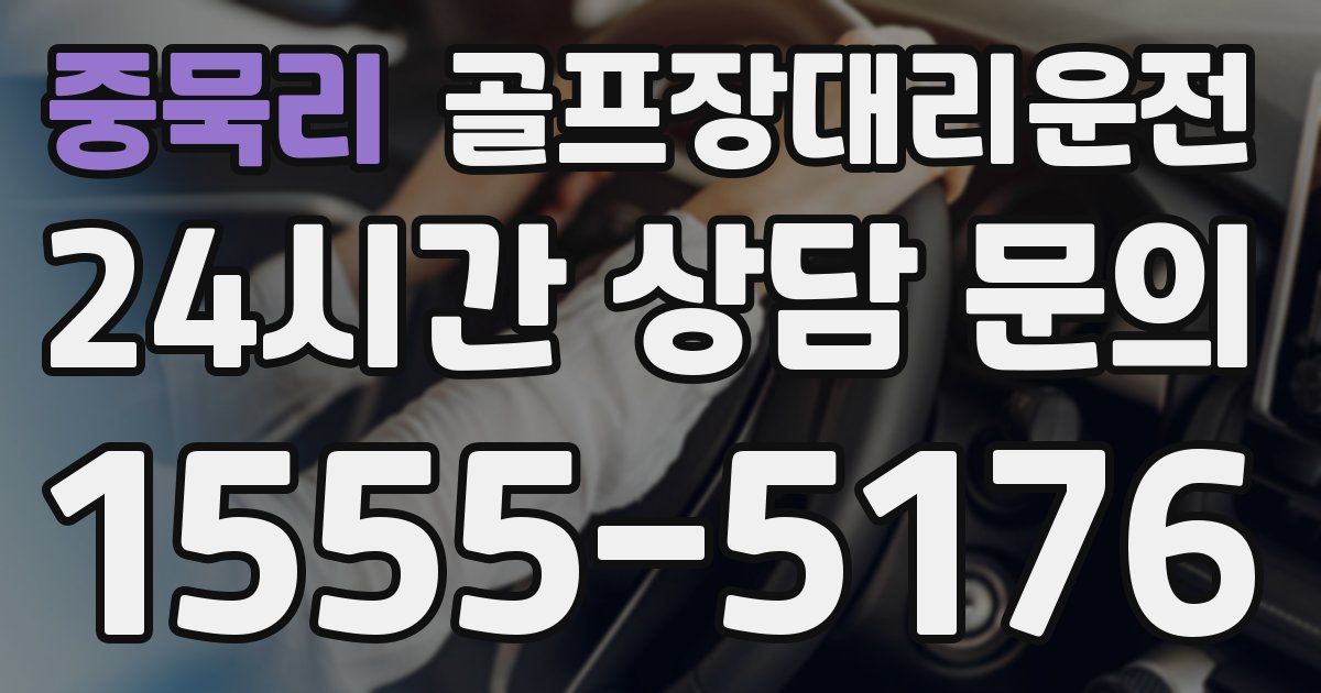 골프장대리운전 서비스