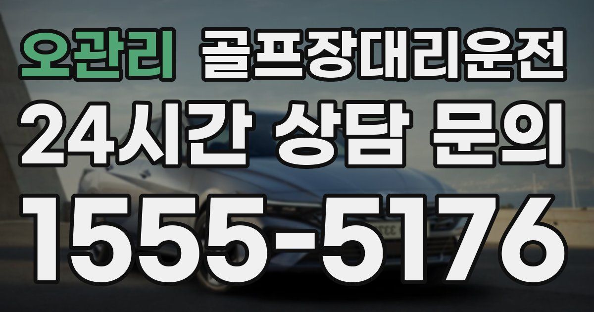 골프장대리운전 서비스