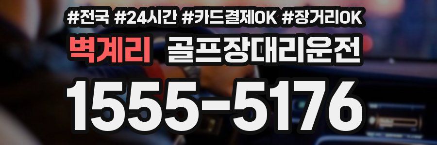 벽계리 골프장대리운전