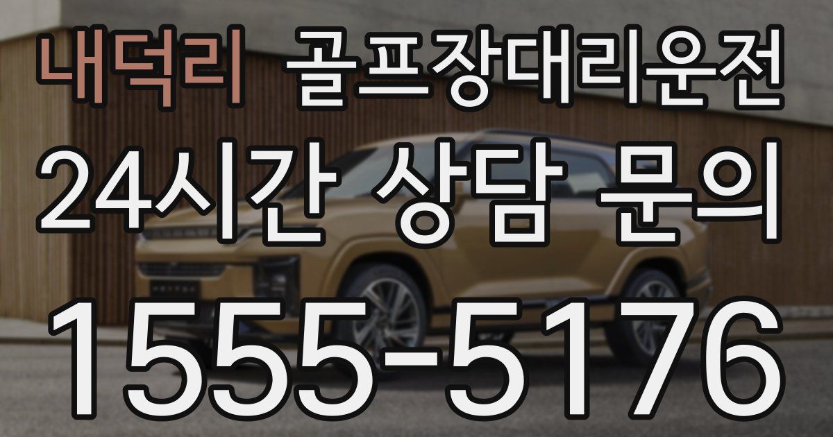 골프장대리운전 서비스