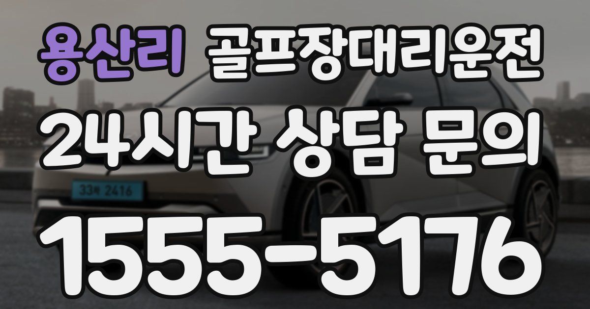 골프장대리운전 서비스