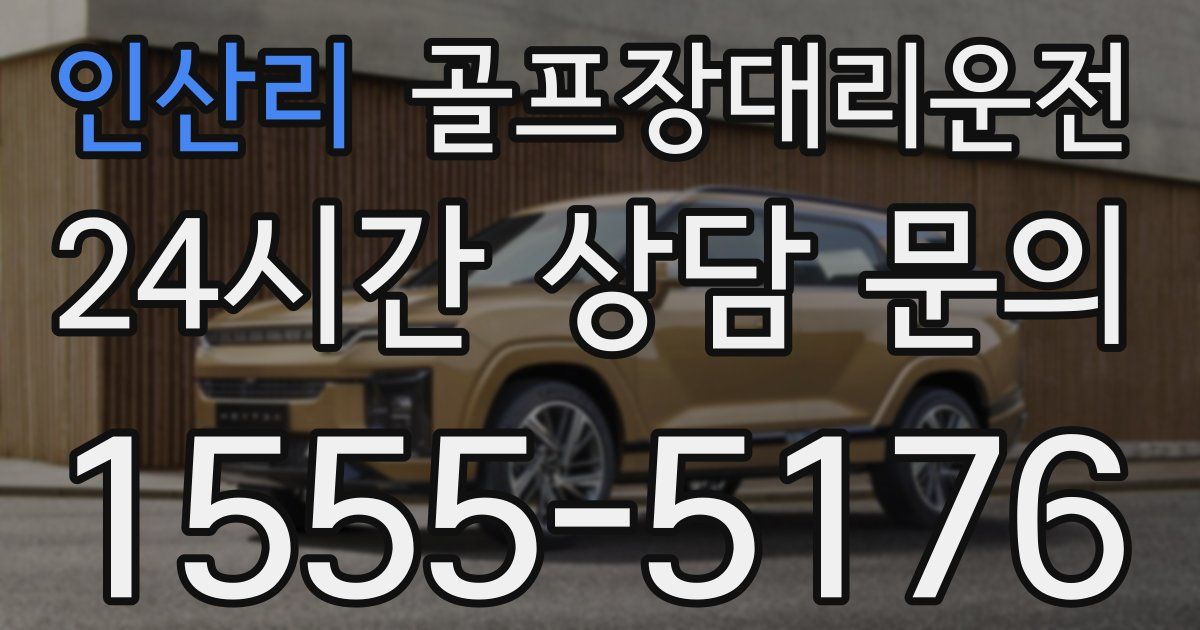 골프장대리운전 서비스