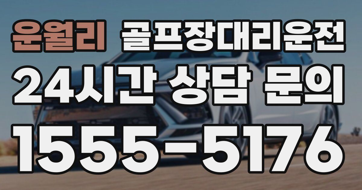 골프장대리운전 서비스