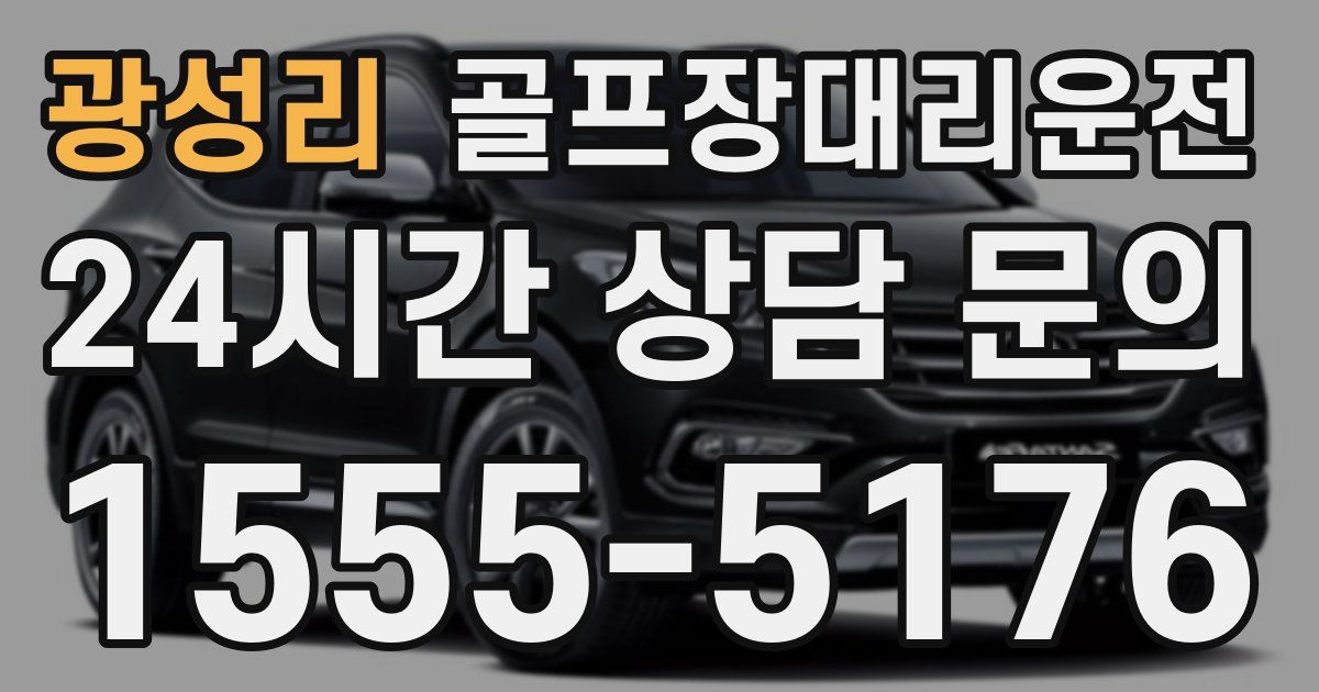 골프장대리운전 서비스