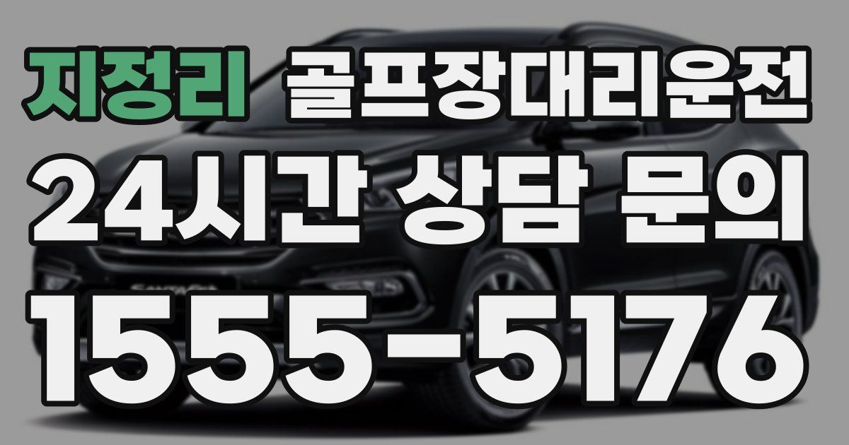 골프장대리운전 서비스