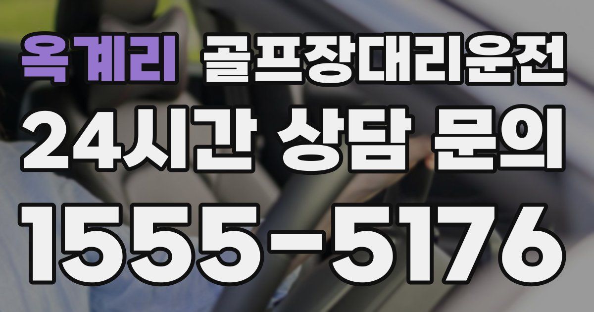 골프장대리운전 서비스