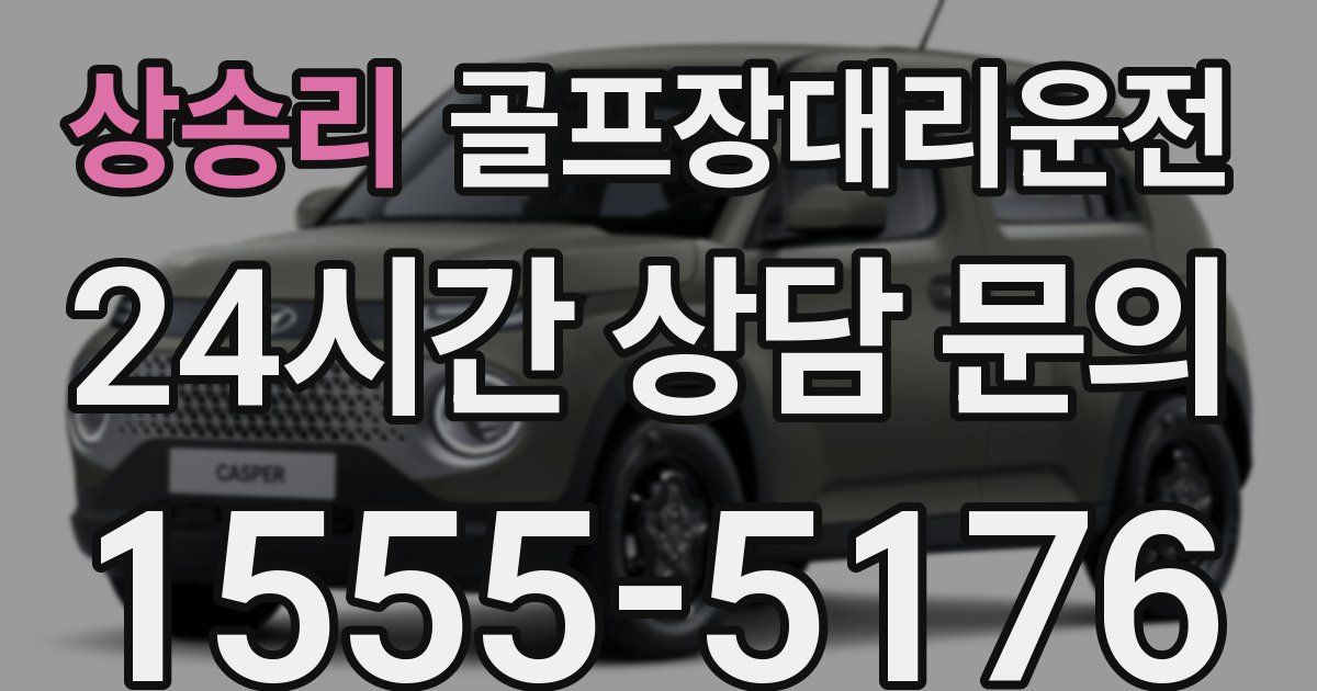 골프장대리운전 서비스