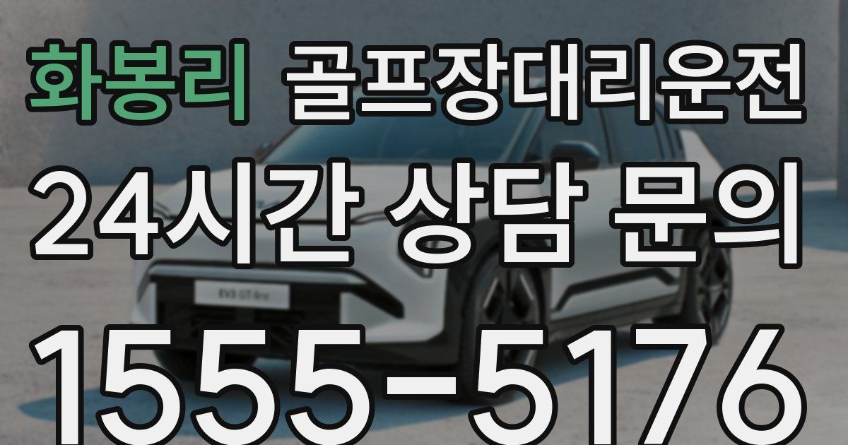 골프장대리운전 서비스