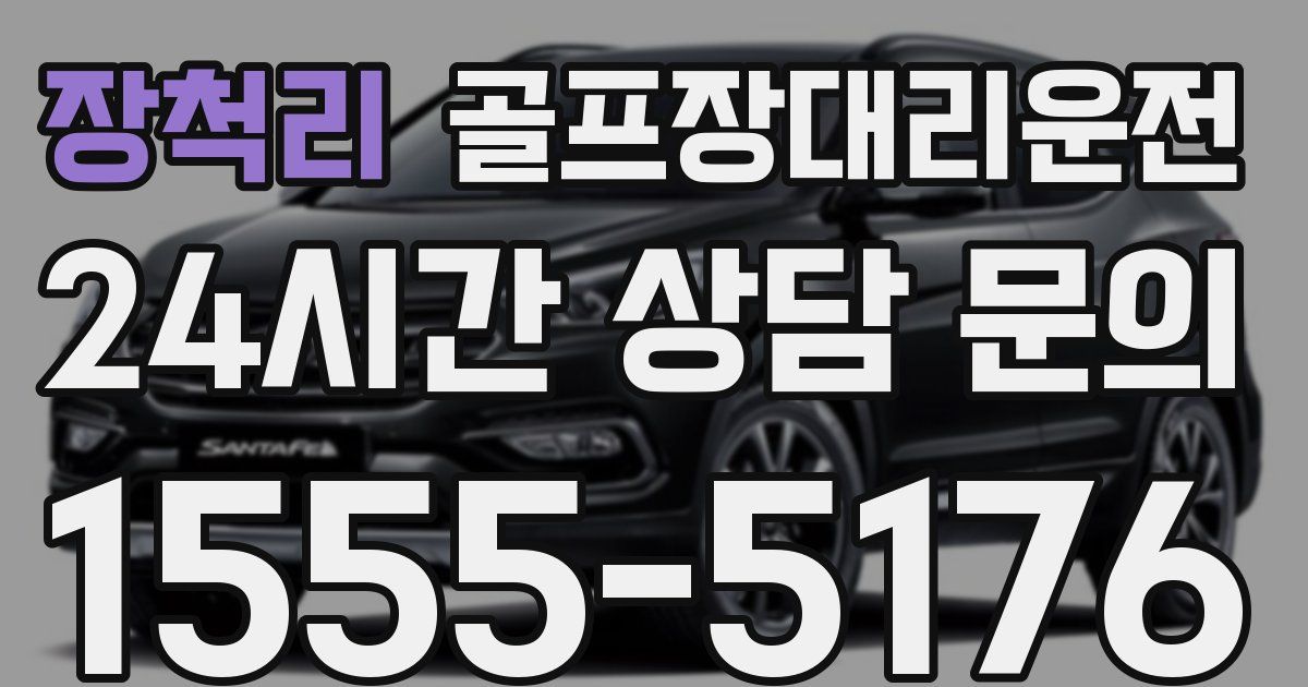 골프장대리운전 서비스