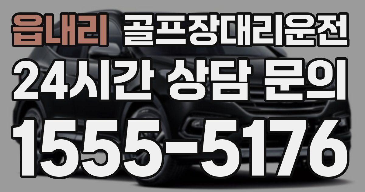 골프장대리운전 서비스