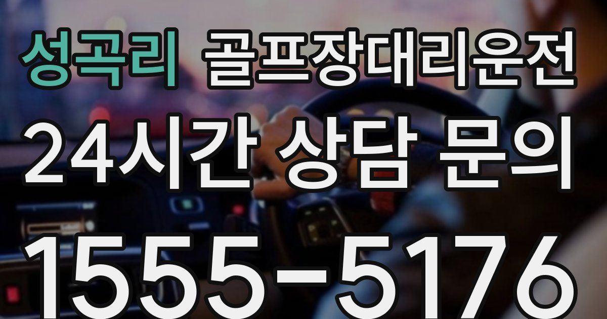 골프장대리운전 서비스