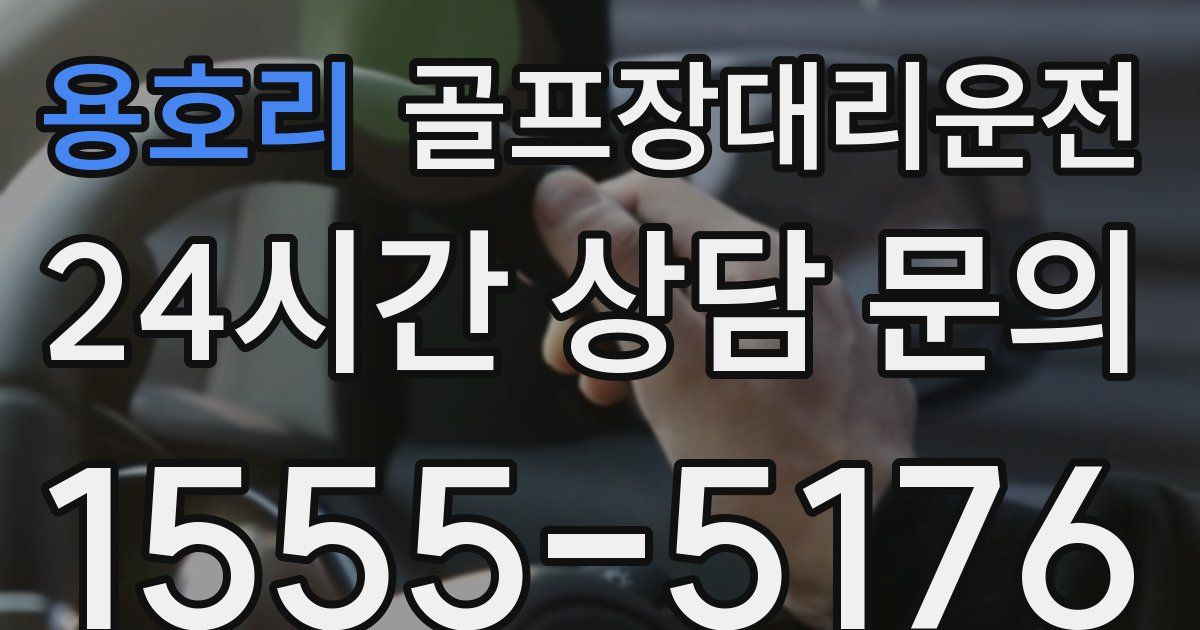 골프장대리운전 서비스