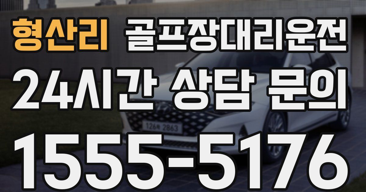 골프장대리운전 서비스
