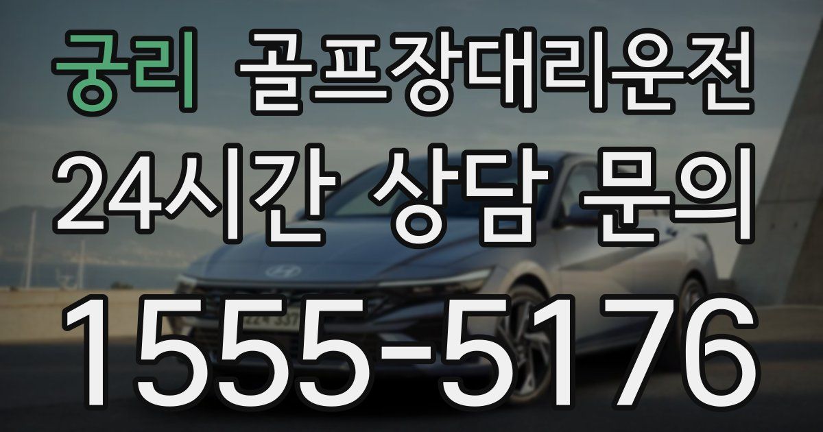 골프장대리운전 서비스