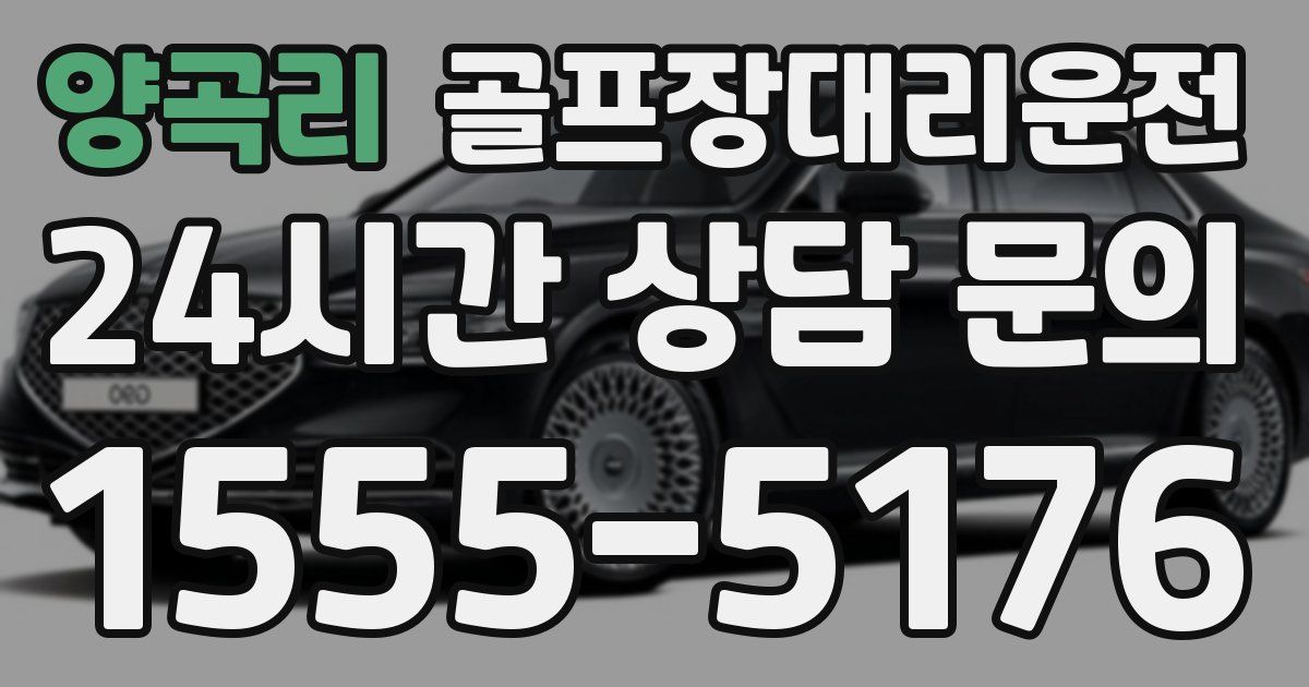 골프장대리운전 서비스