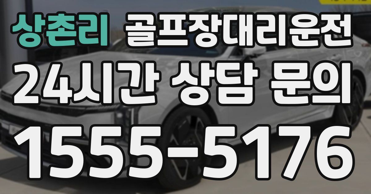 골프장대리운전 서비스