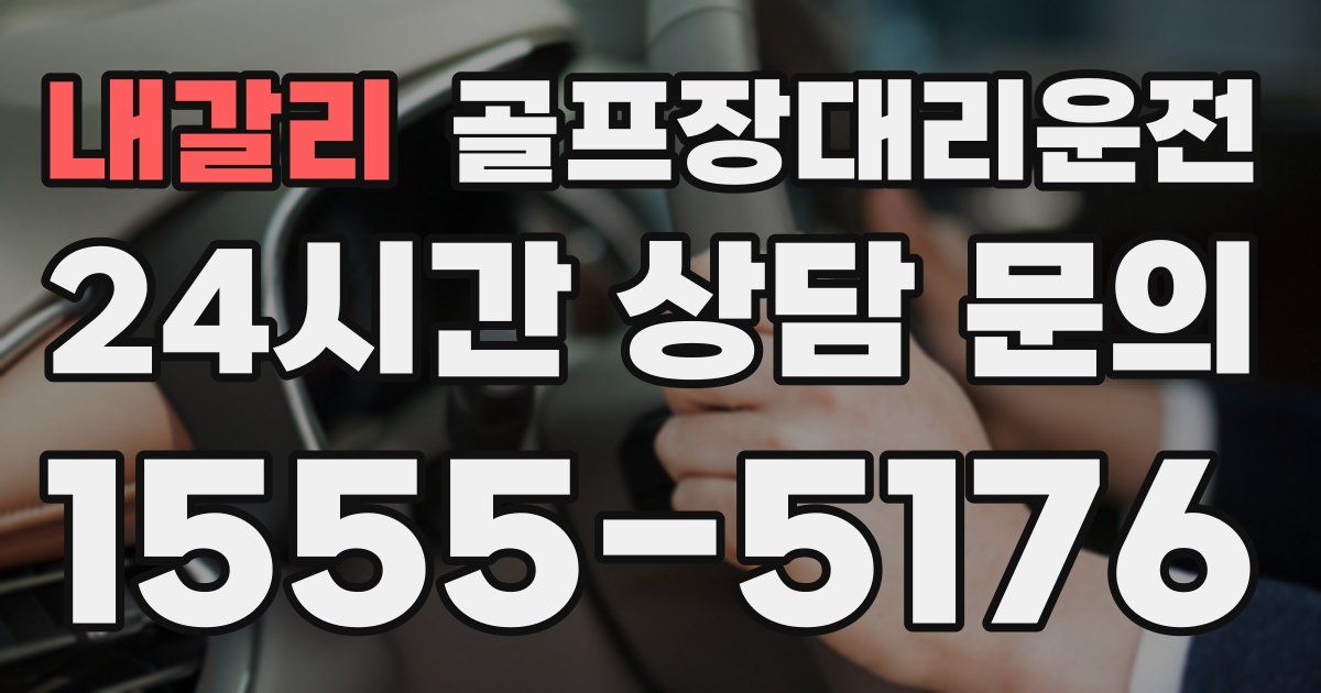 골프장대리운전 서비스