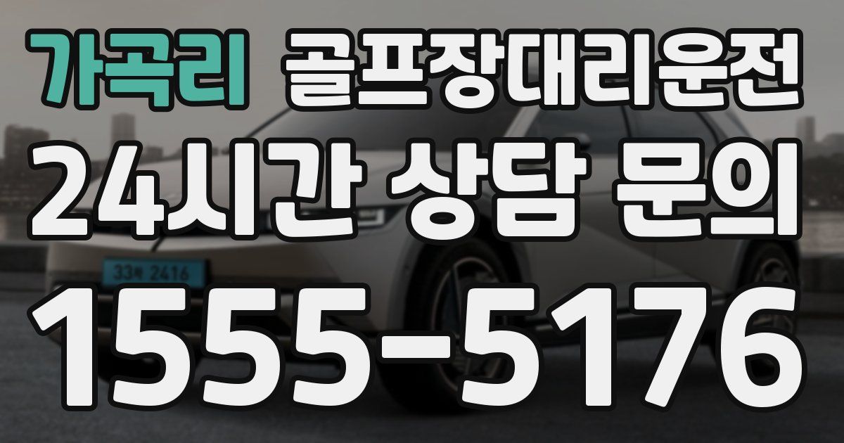 골프장대리운전 서비스