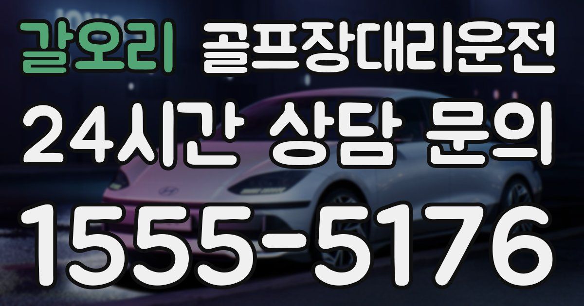 골프장대리운전 서비스