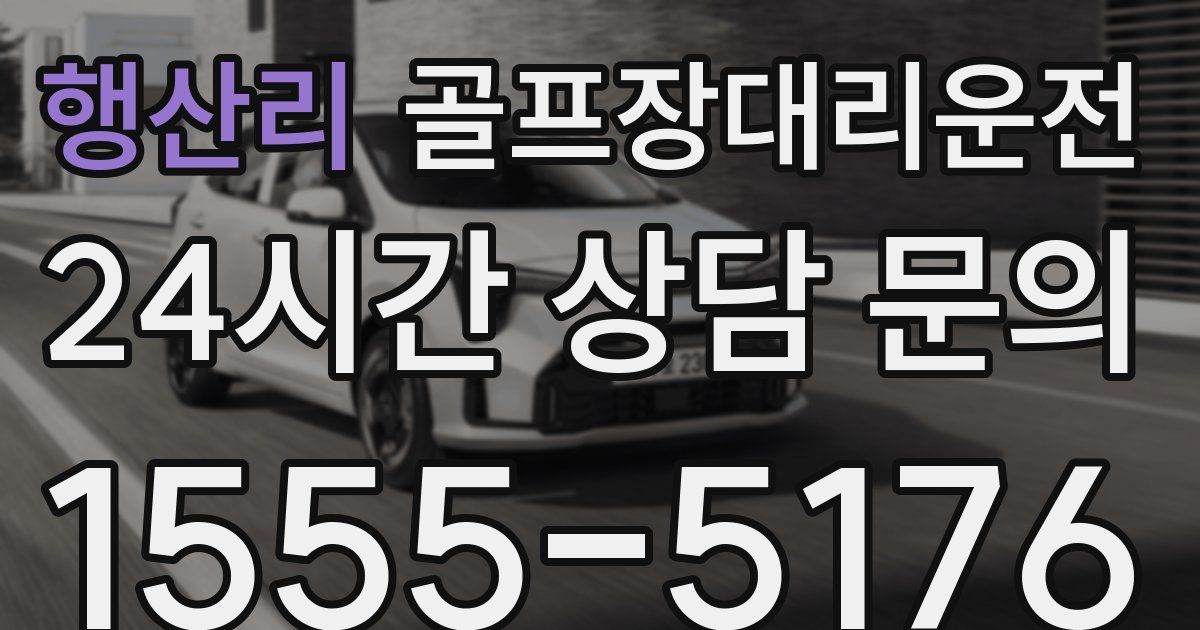 골프장대리운전 서비스