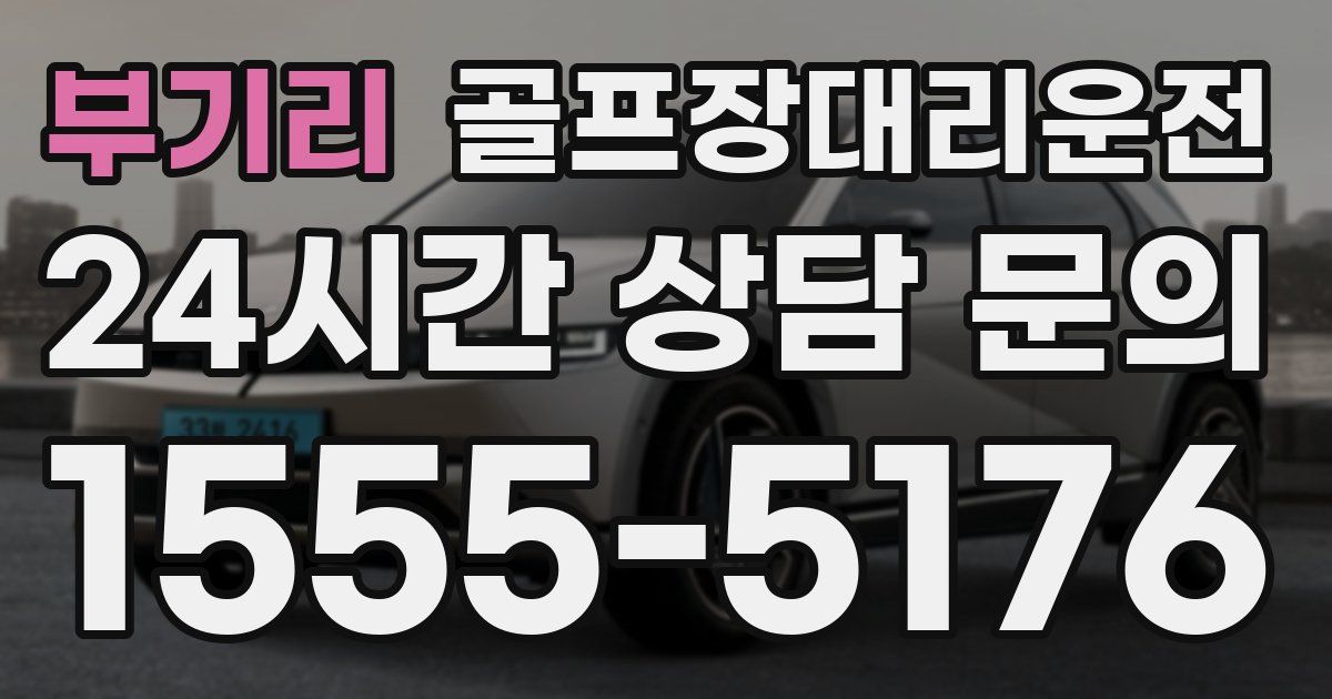 골프장대리운전 서비스