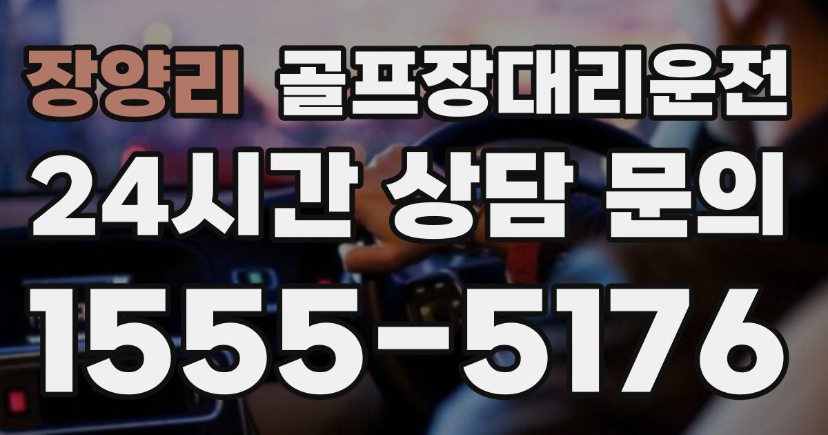 골프장대리운전 서비스