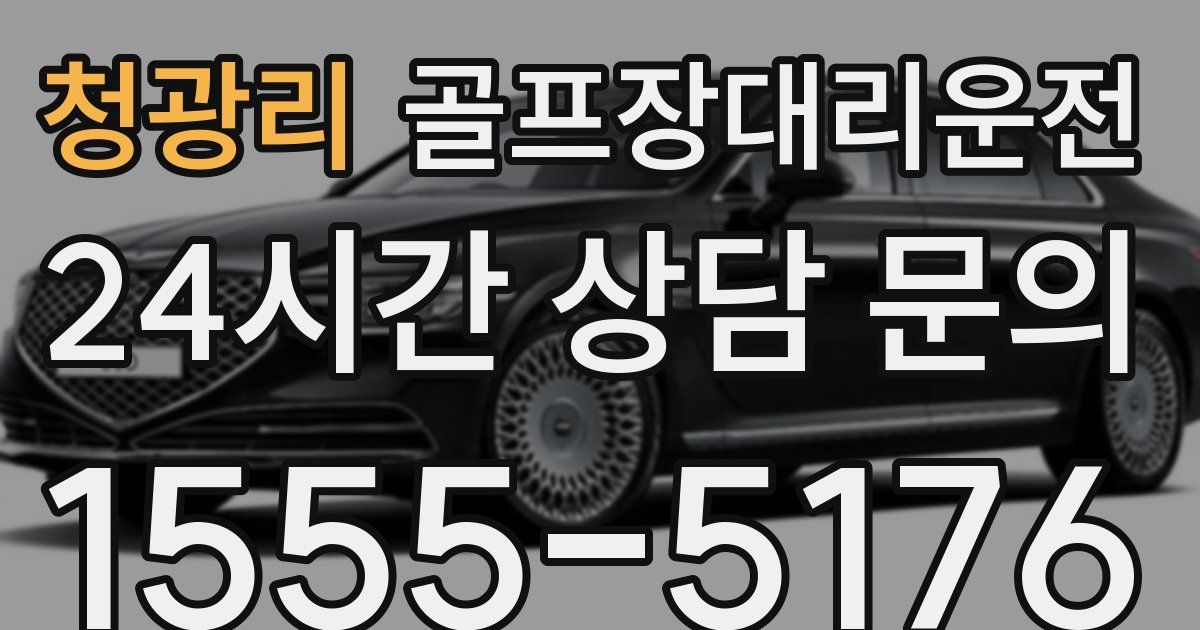 골프장대리운전 서비스