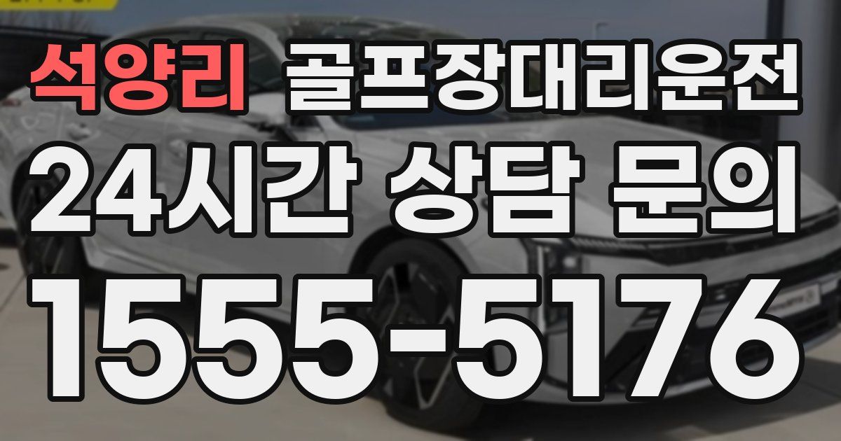 골프장대리운전 서비스