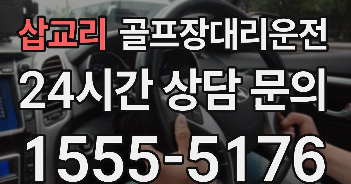 골프장대리운전 서비스