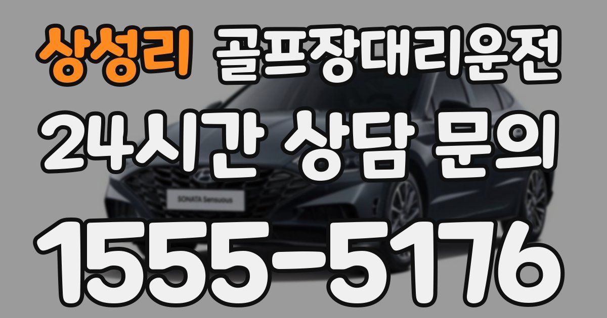 골프장대리운전 서비스