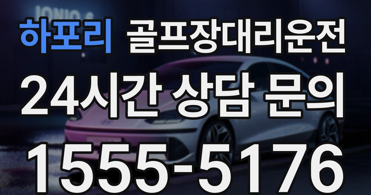 골프장대리운전 서비스