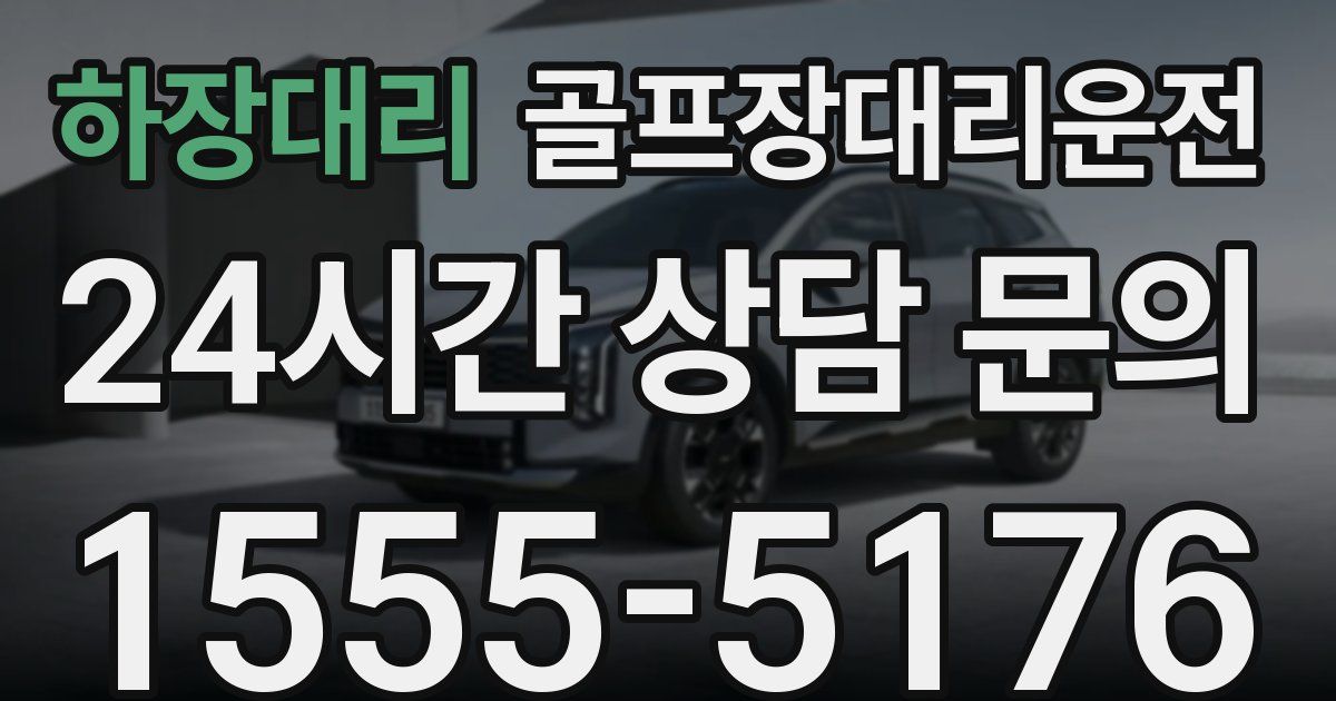 골프장대리운전 서비스