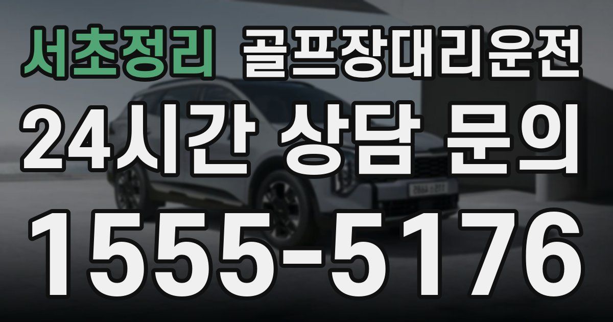 골프장대리운전 서비스