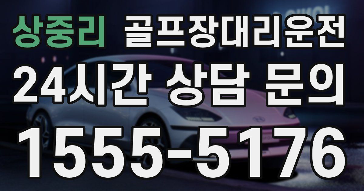 골프장대리운전 서비스