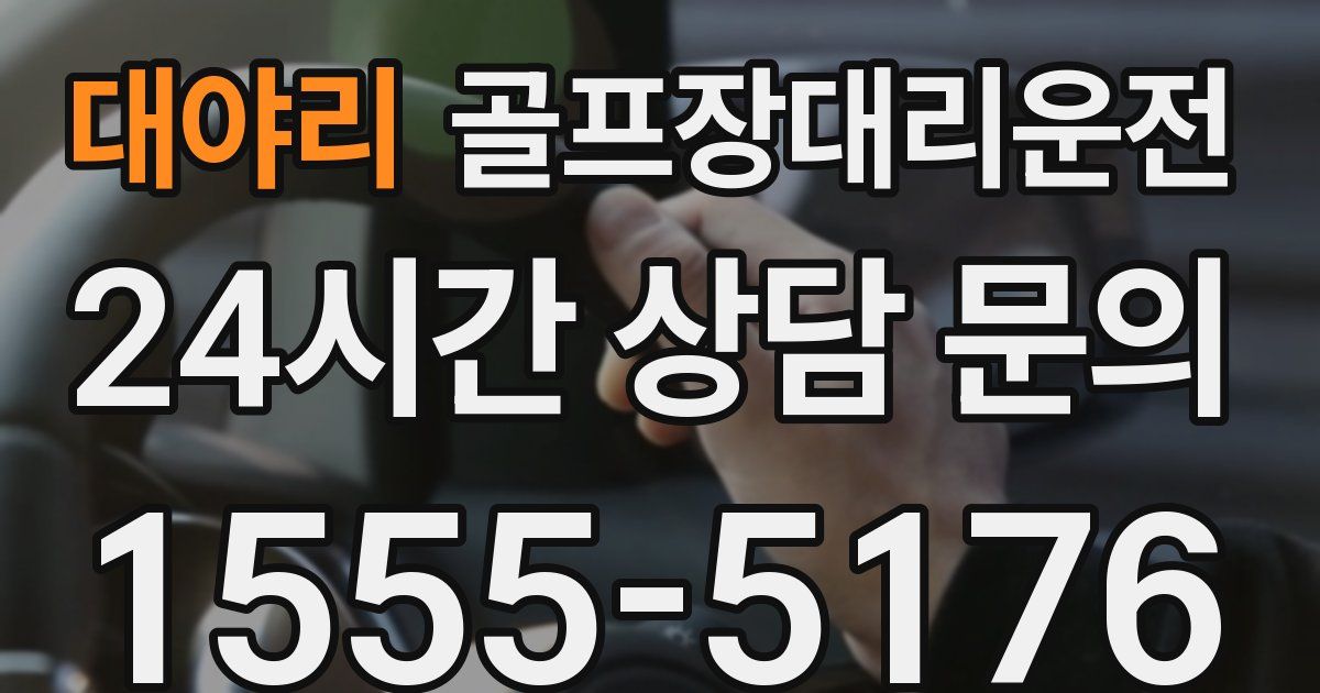 골프장대리운전 서비스
