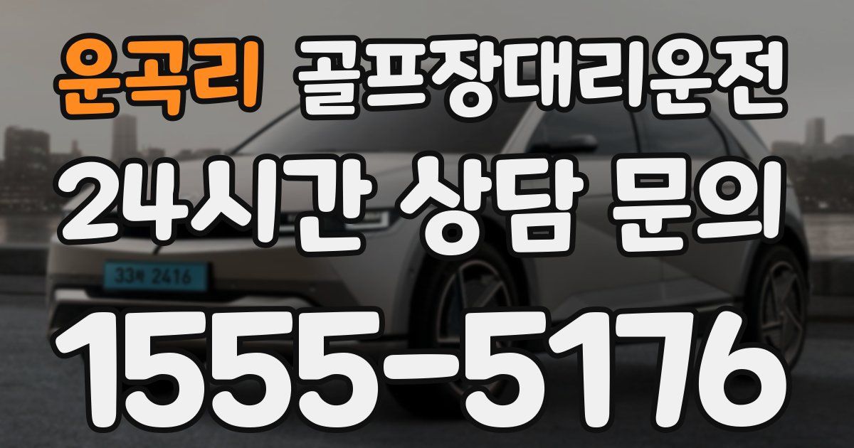 골프장대리운전 서비스