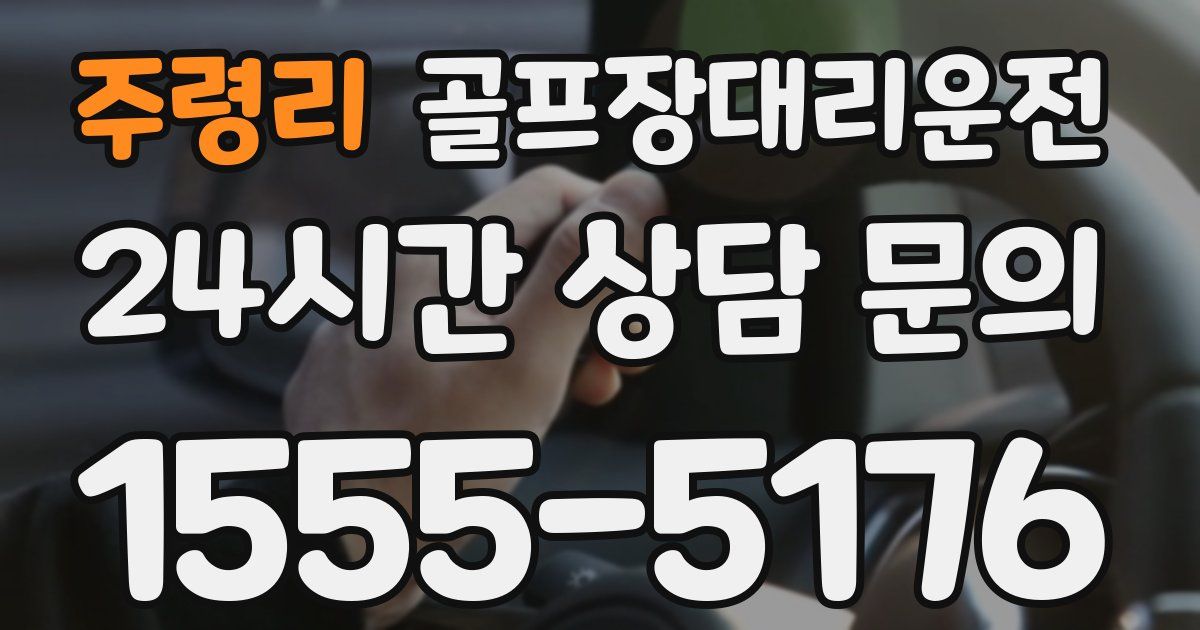 골프장대리운전 서비스