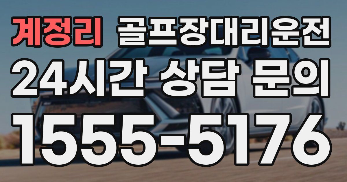 골프장대리운전 서비스