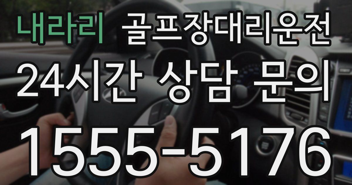 골프장대리운전 서비스