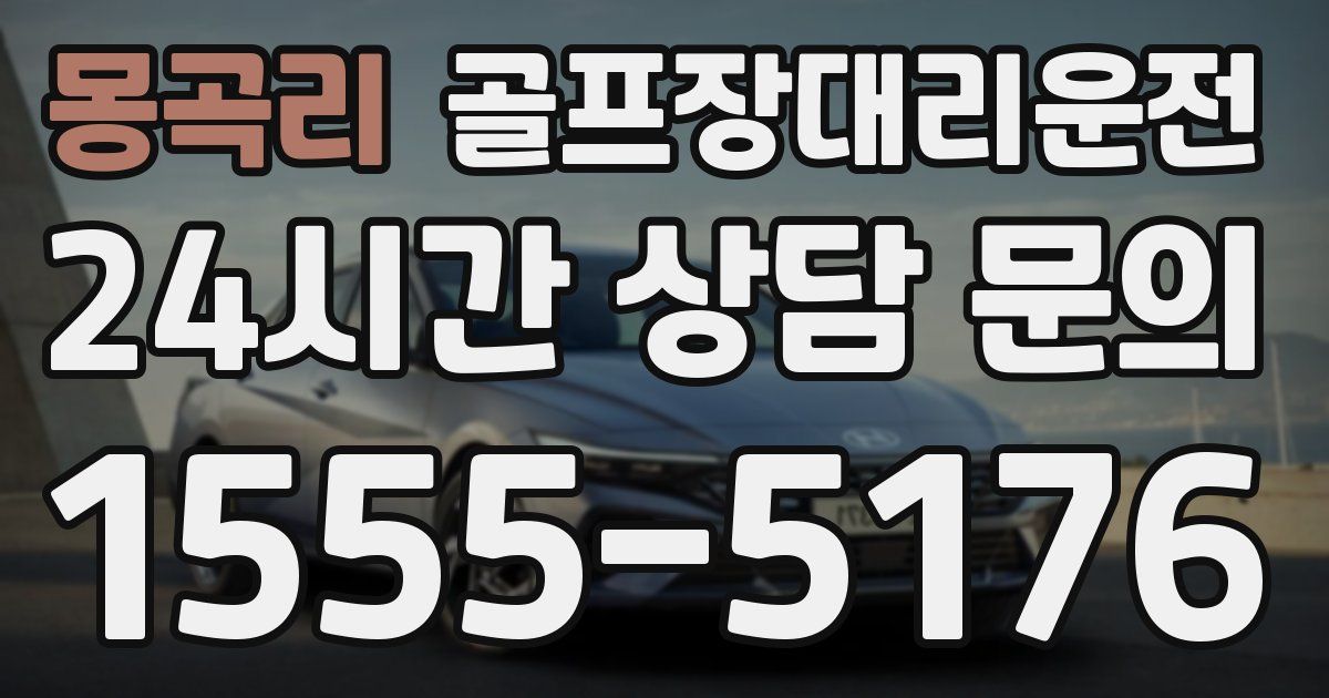골프장대리운전 서비스