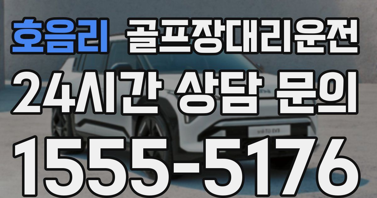 골프장대리운전 서비스