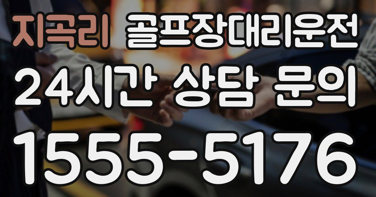 골프장대리운전 서비스