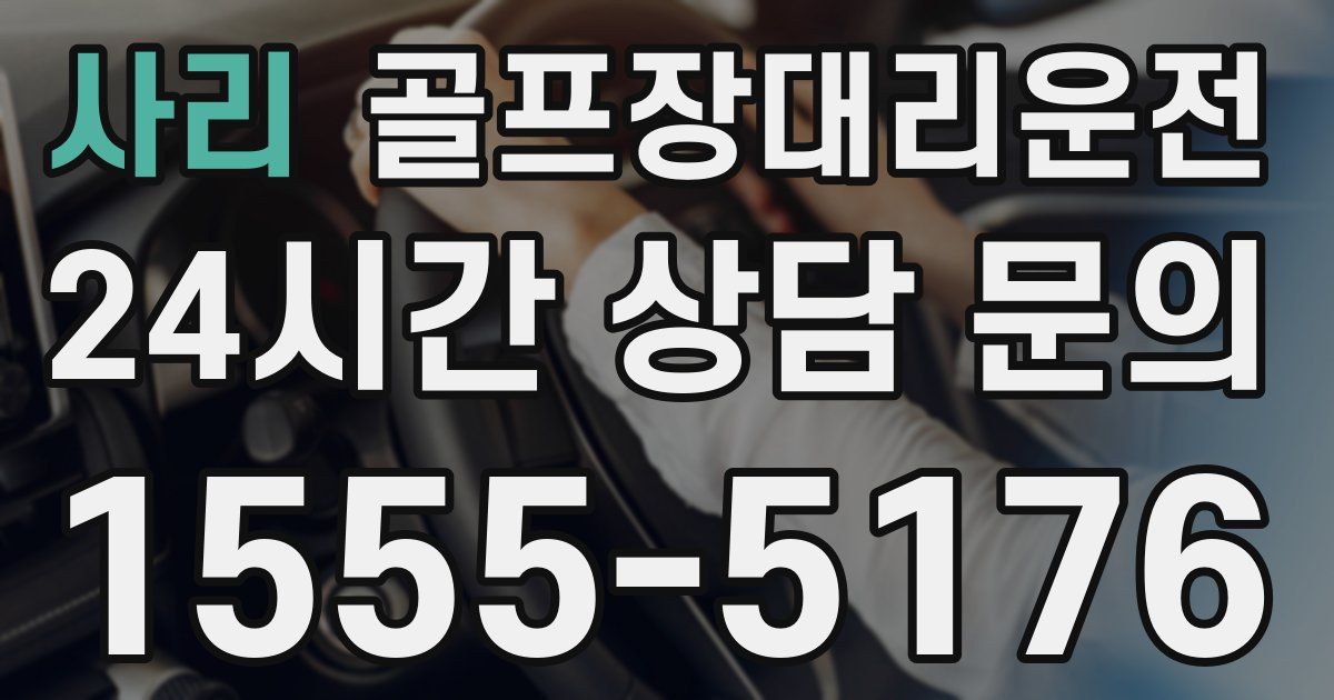 골프장대리운전 서비스