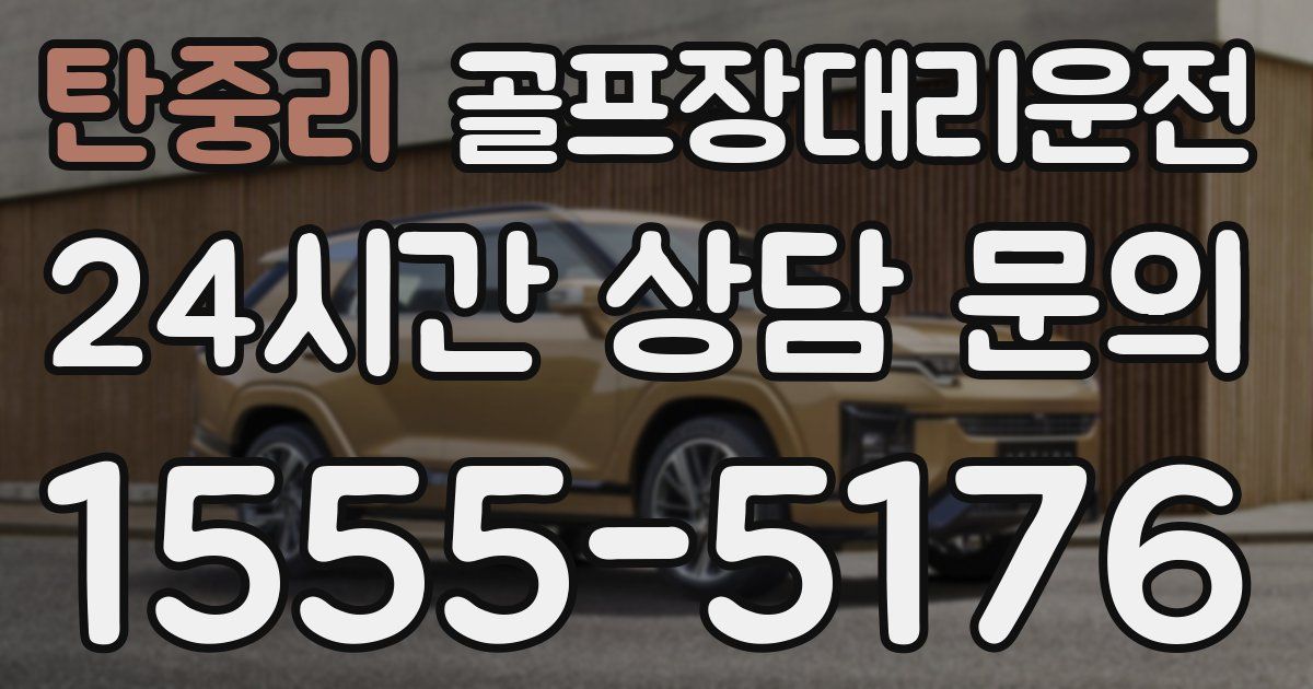 골프장대리운전 서비스