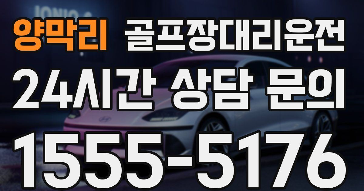 골프장대리운전 서비스