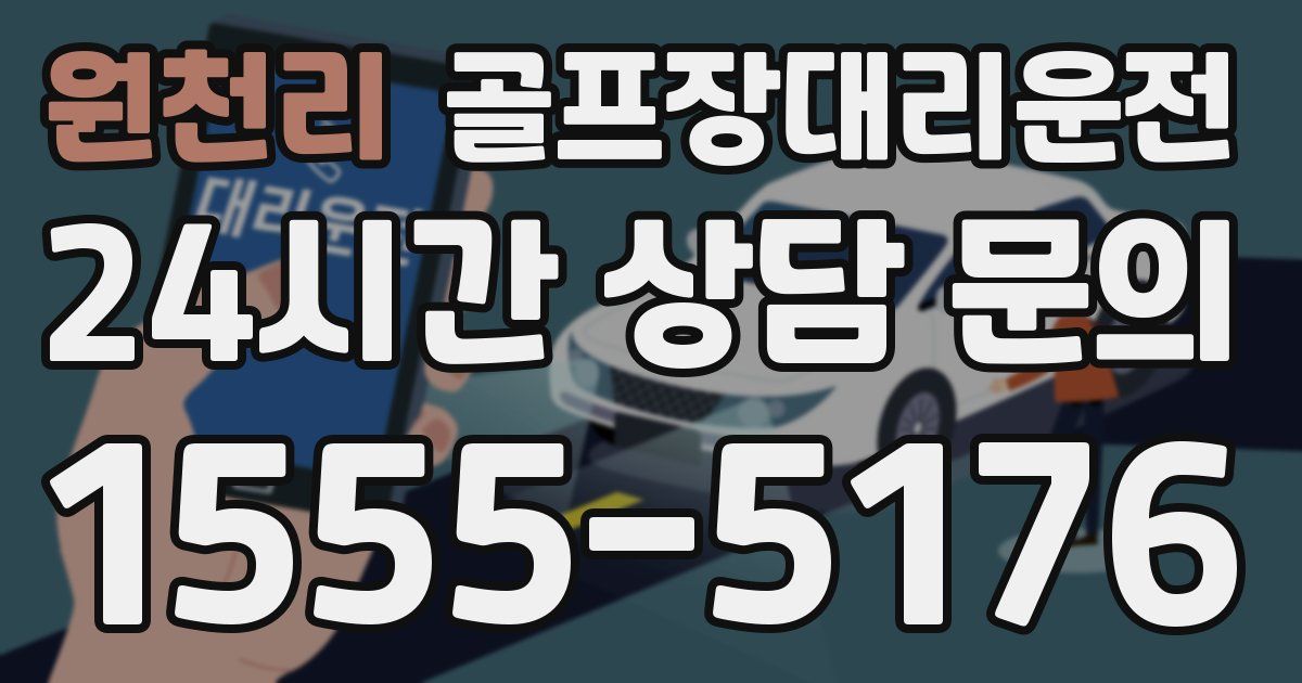 골프장대리운전 서비스