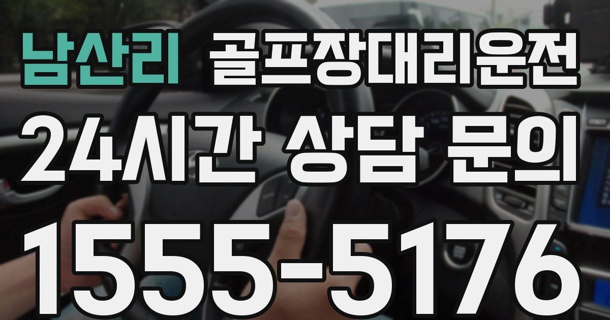 골프장대리운전 서비스